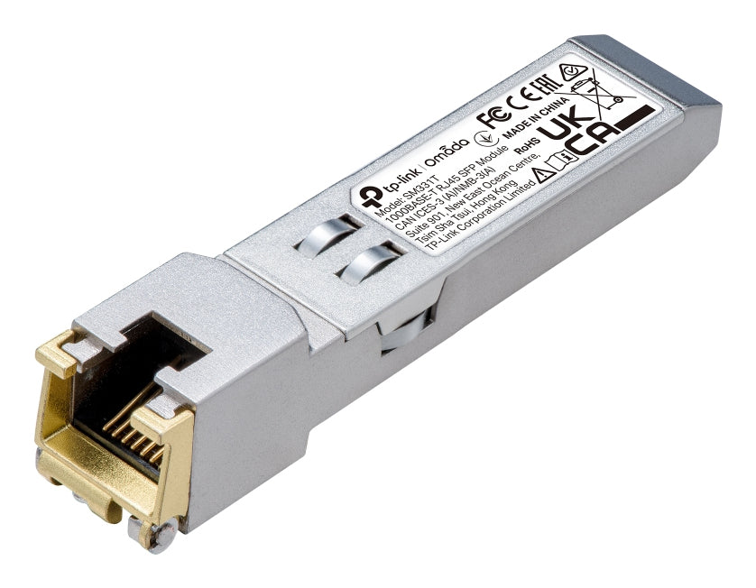 TP-Link Omada 1000BASE-T RJ45 SFP Module SPEC: 1000Mbps RJ45 Copper Transceiver, Plug and Play with SFP Slot, Up to 100 m Distance (Cat5e or above) - SM331T - eCommerce Business Prime