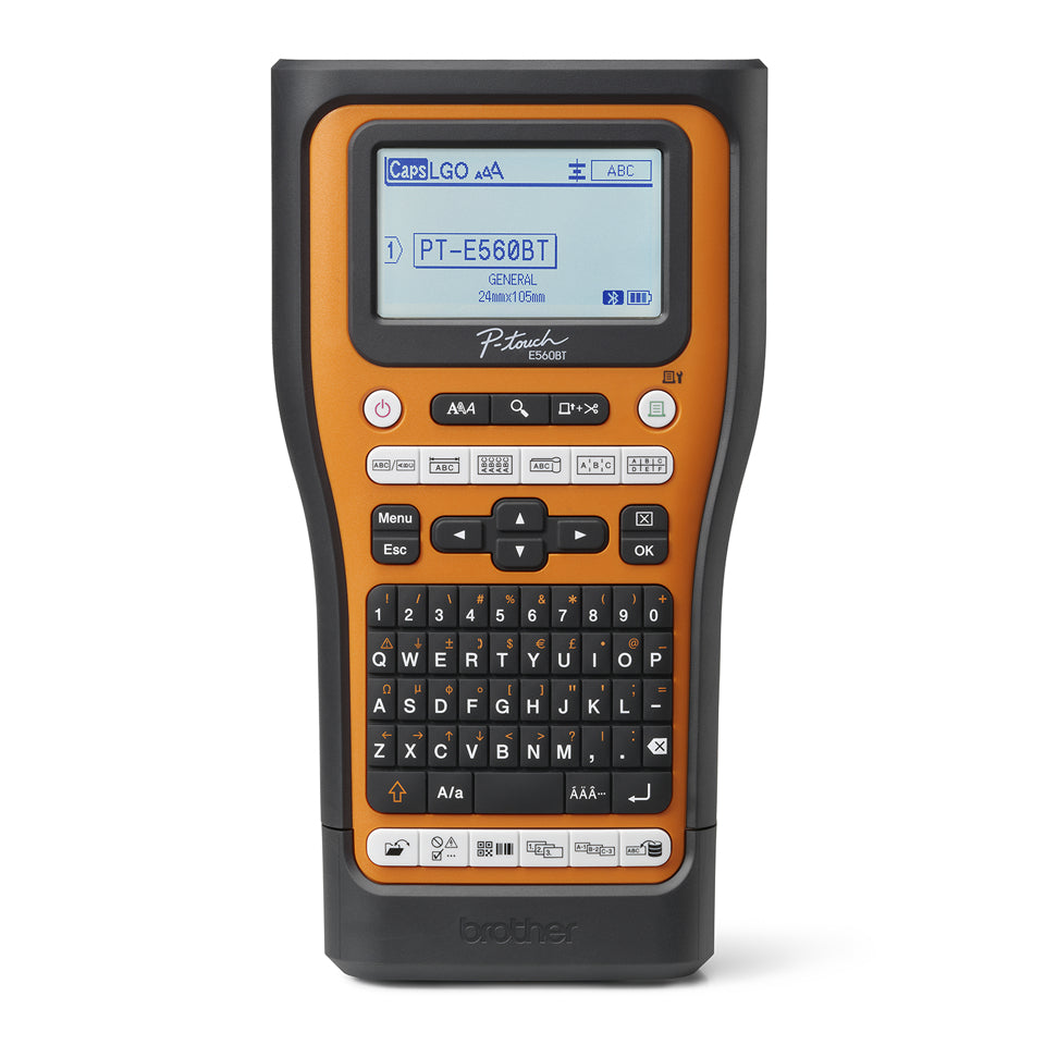 Brother PT-E560BTVP label printer Thermal transfer 180 x 180 DPI 20 mm/sec Wired & Wireless HSE/TZe Bluetooth QWERTY - PTE560BTVP - eCommerce Business Prime