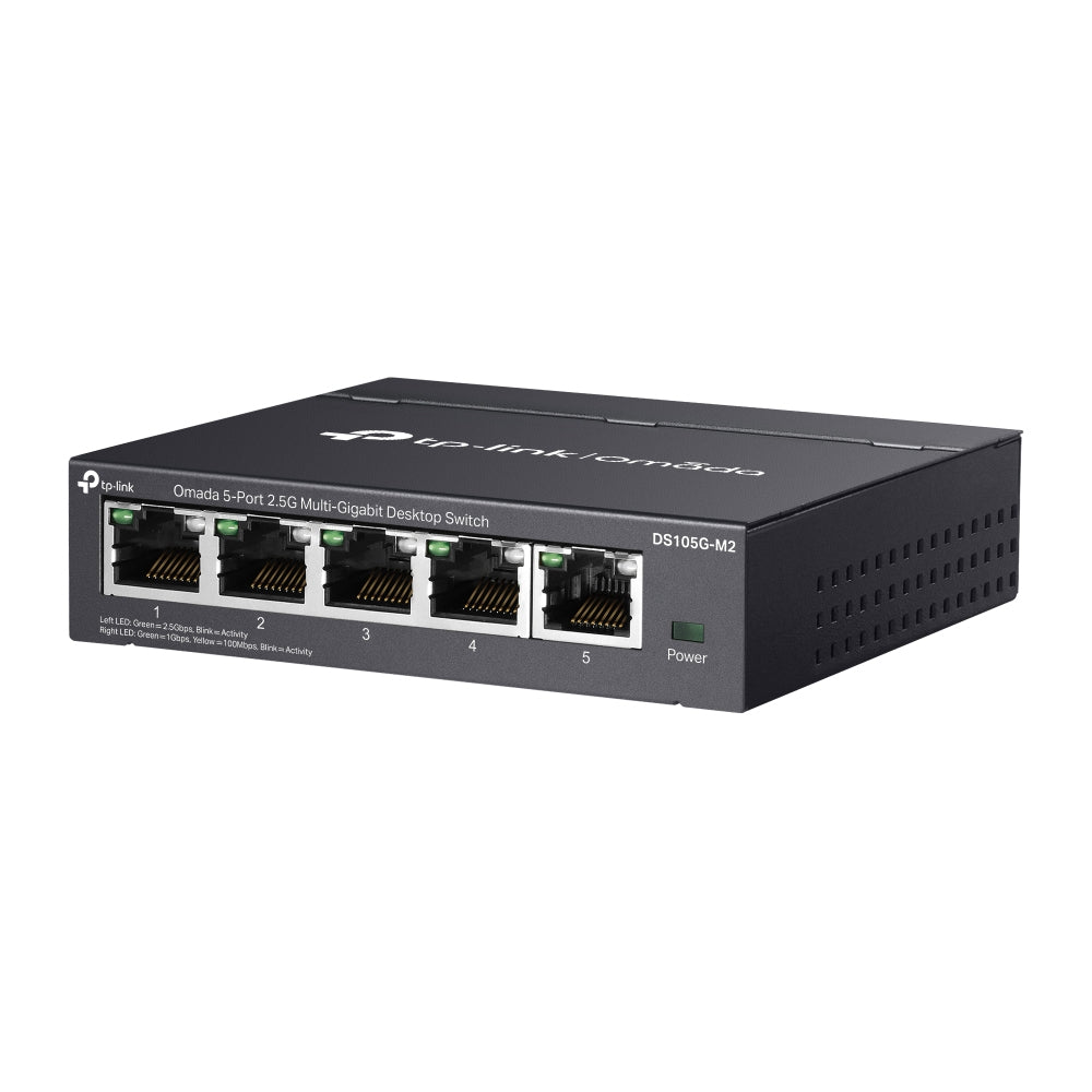 TP-Link Omada DS105G-M2 network switch Unmanaged 2.5G Ethernet (100/1000/2500) Black - DS105G-M2 - eCommerce Business Prime