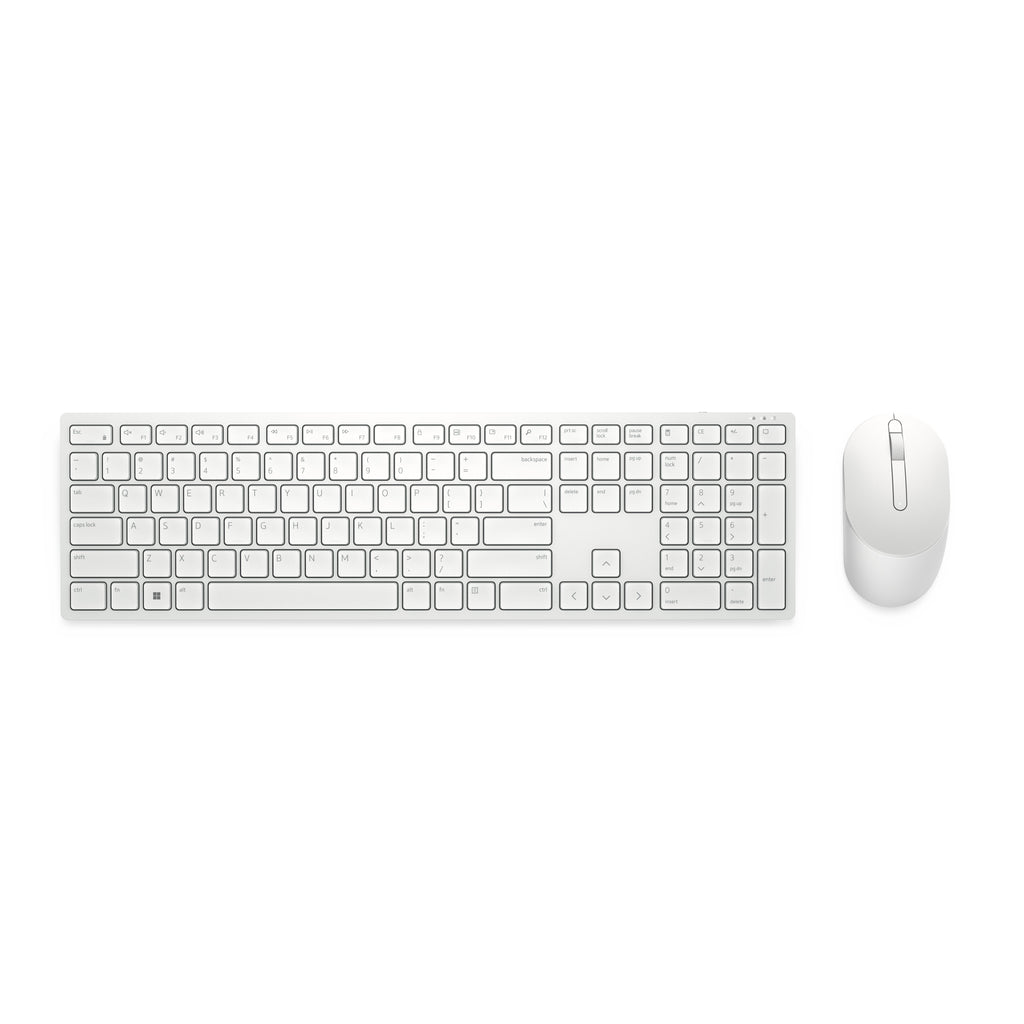 DELL KM5221W-WH keyboard Mouse included Office RF Wireless QWERTY US English White DELL
