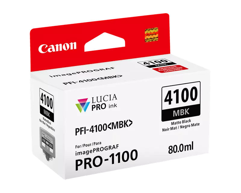 Canon LUCIA PRO II PFI-4100 Matte Black Ink Tank - 6776C002 - eCommerce Business Prime