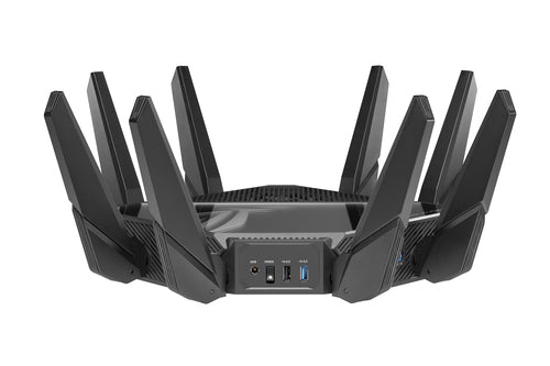 ASUS ROG Rapture GT-AXE16000 wireless router 10 Gigabit Ethernet Tri-band (2.4 GHz / 5 GHz / 6 GHz) Black - GT-AXE16000 - eCommerce Business Prime