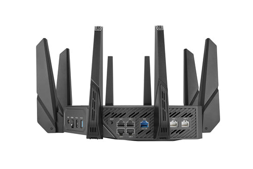 ASUS ROG Rapture GT-AXE16000 wireless router 10 Gigabit Ethernet Tri-band (2.4 GHz / 5 GHz / 6 GHz) Black - GT-AXE16000 - eCommerce Business Prime