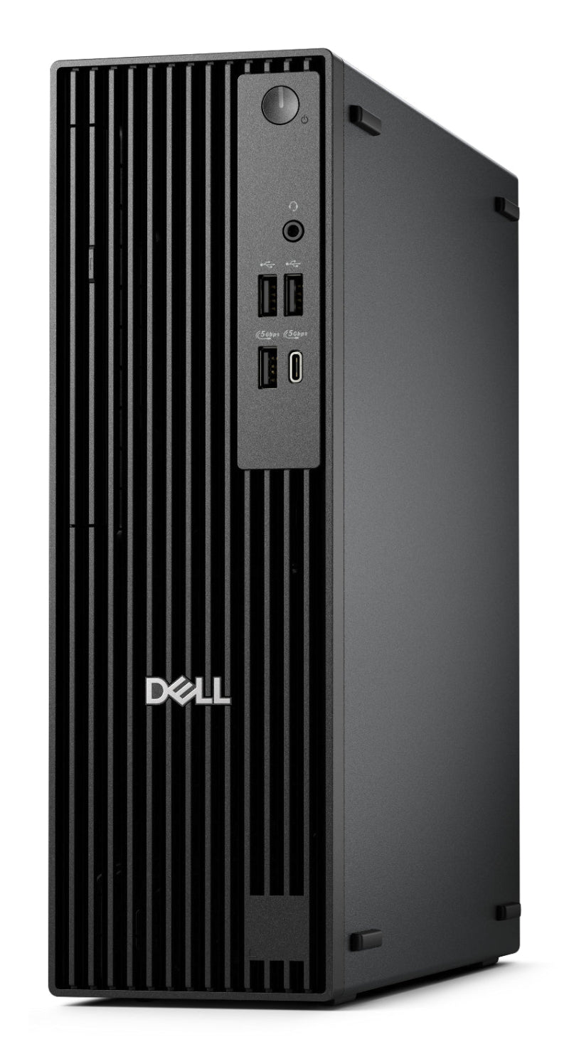 Dell computer tower on a white background