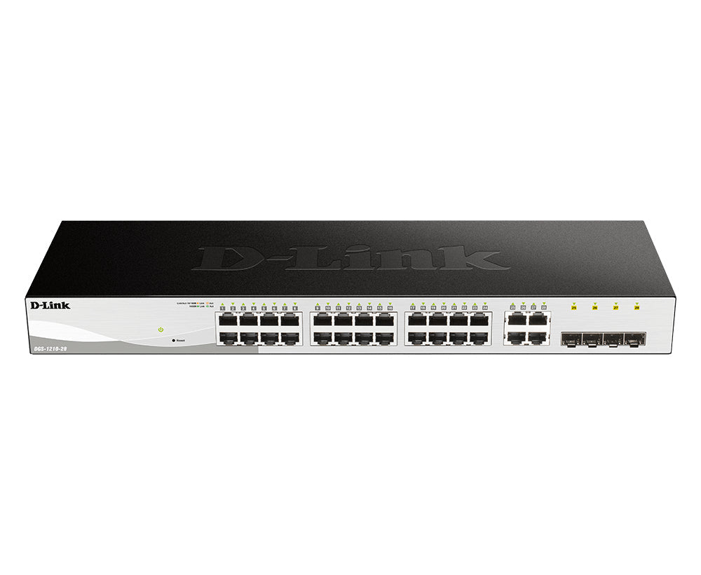 D-Link 28-Port Gigabit Smart Managed Switch including 4 Combo Ports - DGS-1210-28 - eCommerce Business Prime