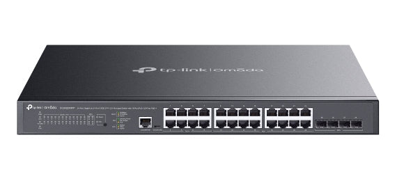 TP-Link Omada SG3428XMPP network switch Managed L2+ Gigabit Ethernet (10/100/1000) Power over Ethernet (PoE) 1U Black - SG3428XMPP - eCommerce Business Prime