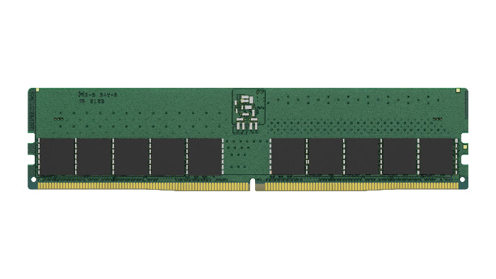 Green RAM module on a white background
