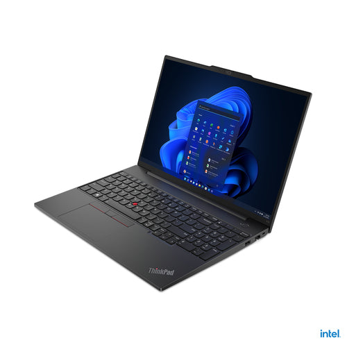 Lenovo ThinkPad E16 Laptop 40.6 cm (16") Touchscreen WUXGA Intel® Core™ i5 i5-1335U 16 GB DDR4-SDRAM 512 GB SSD Wi-Fi 6 (802.11ax) Windows 11 Pro Black - 21JN0040US - eCommerce Business Prime