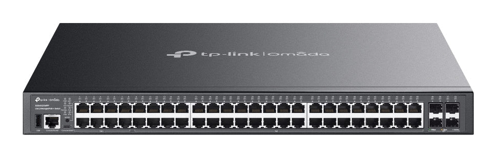 TP-Link Omada SG5452XMPP network switch Managed L3 Gigabit Ethernet (10/100/1000) Power over Ethernet (PoE) Black - SG5452XMPP - eCommerce Business Prime