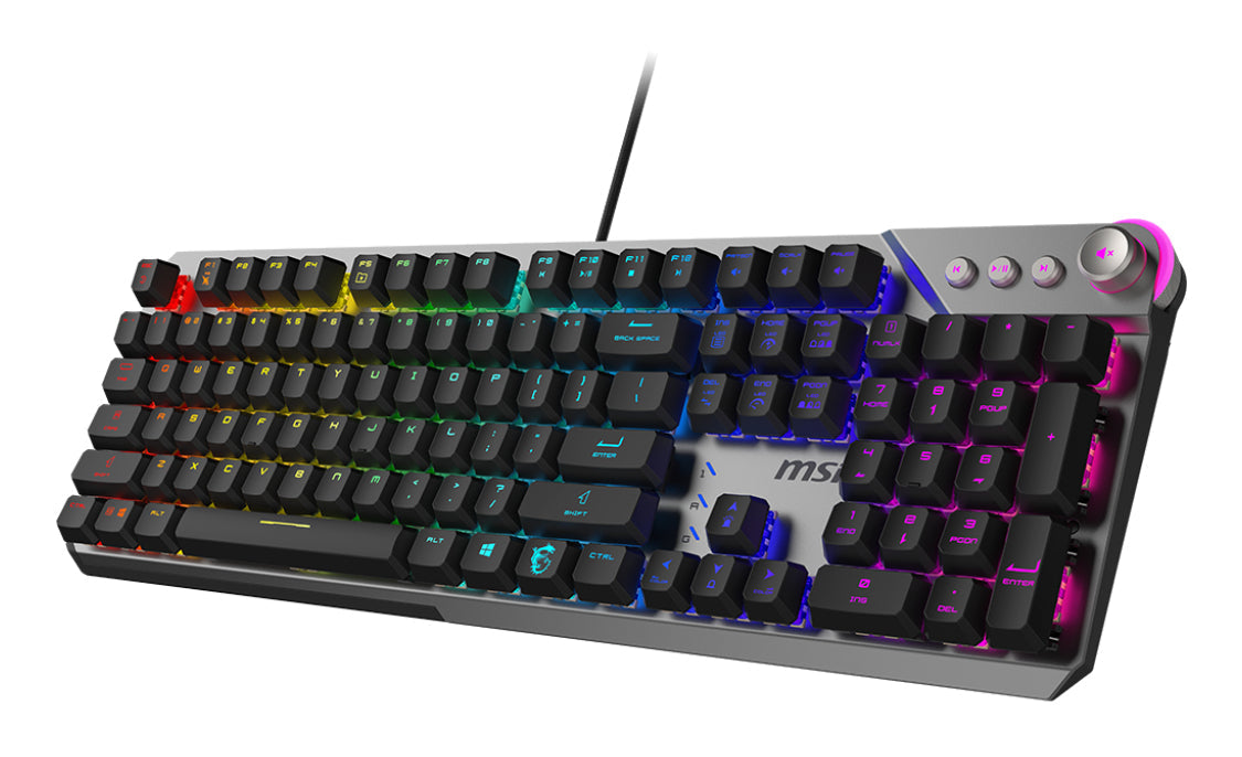 MSI STRIKE 600 SILEN keyboard Gaming USB QWERTY US English Black - STRIKE600 - eCommerce Business Prime