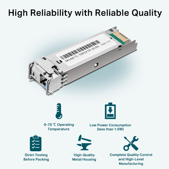 TP-Link Gigabit Single-Mode WDM Bi-Directional SFP Module - SM321B-2 - eCommerce Business Prime