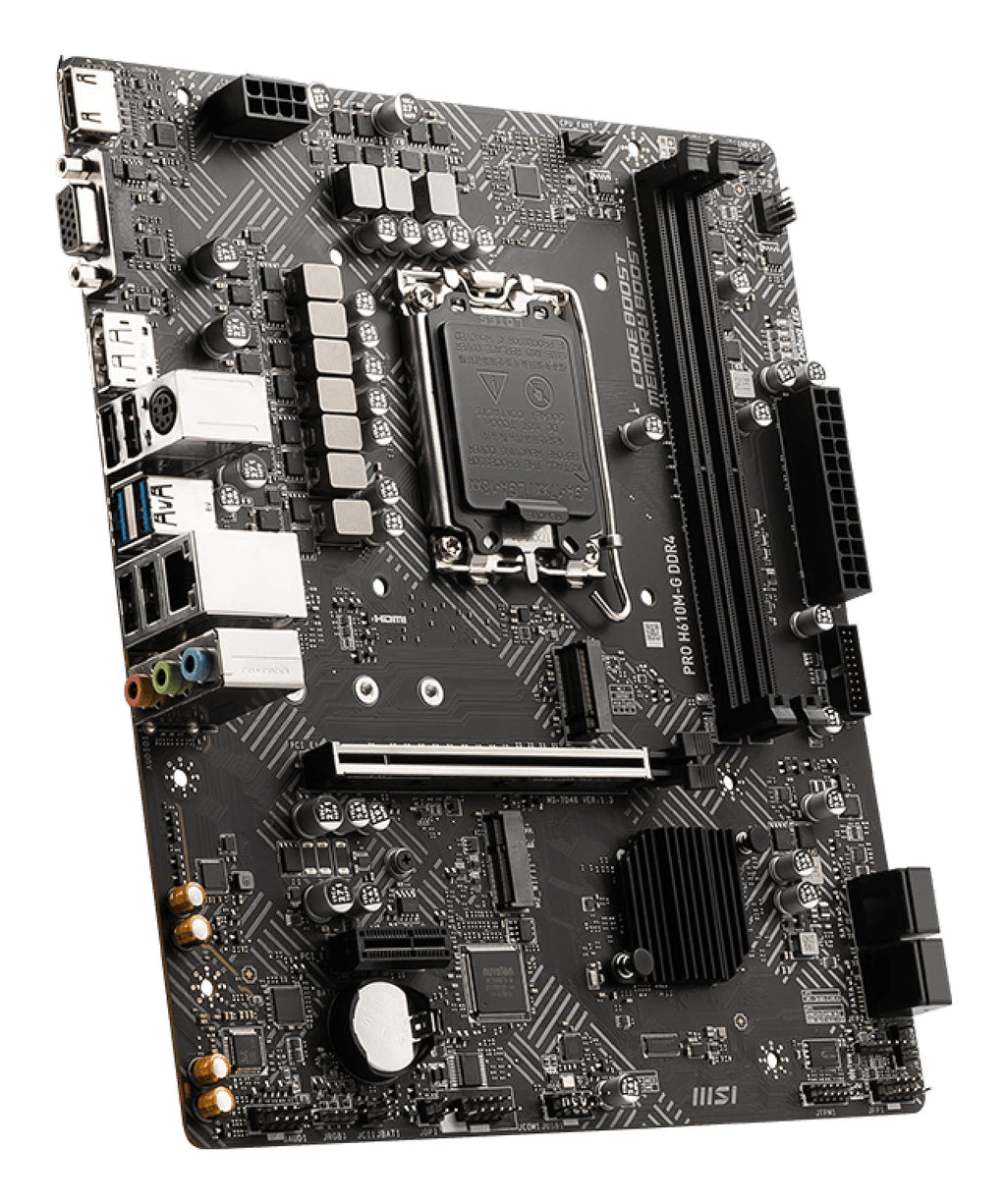 MSI PRO H610M-G DDR4 motherboard Intel H610 LGA 1700 micro ATX - eCommerce Business Prime