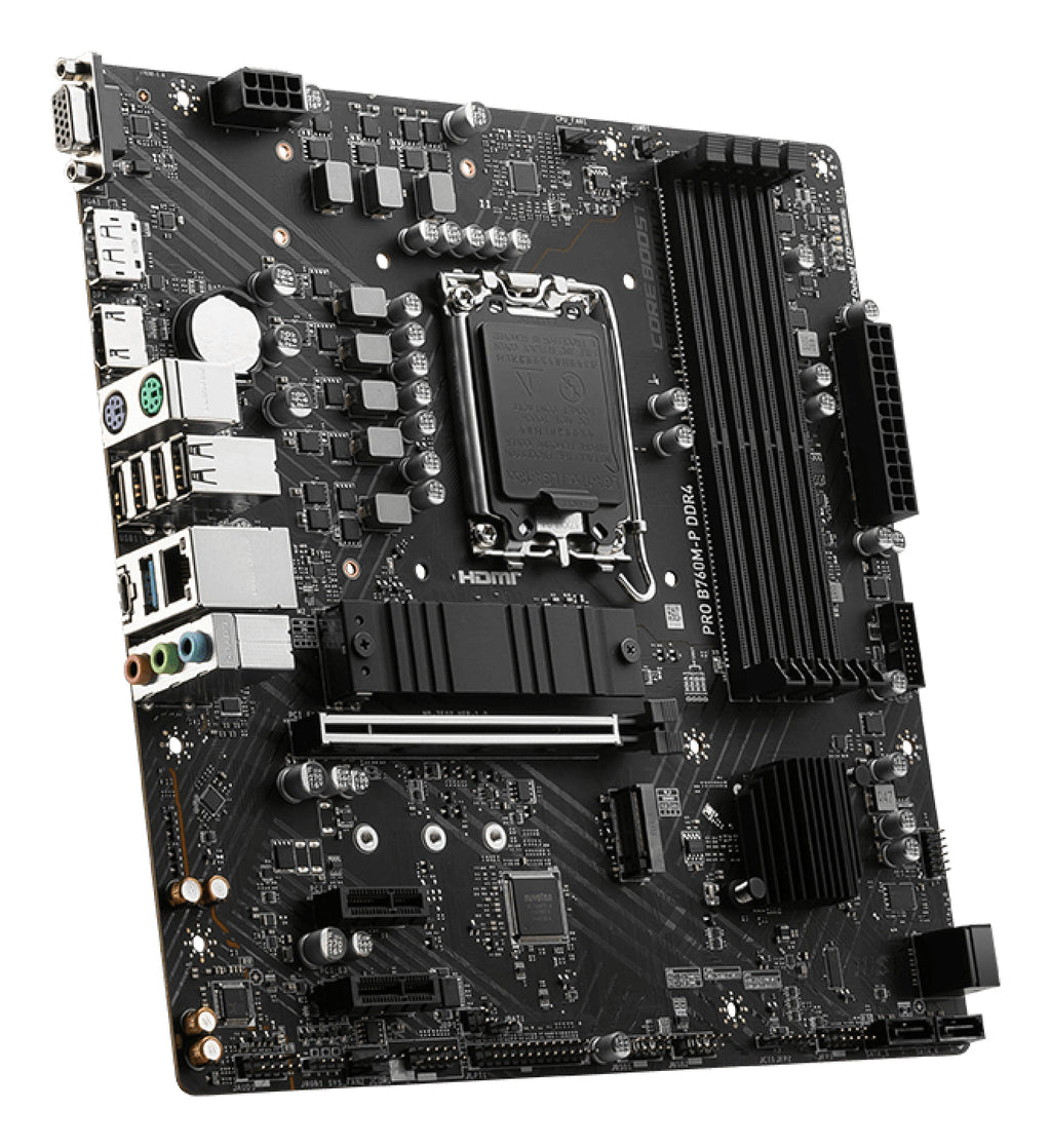 MSI PRO B760M-P DDR4 motherboard Intel B760 LGA 1700 micro ATX - B760MPD4 - eCommerce Business Prime
