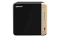 QNAP TS-464 NAS Tower Intel® Celeron® N5095 8 GB 0 TB QNAP QTS Black, Bronze - TS-464-8G-US - eCommerce Business Prime