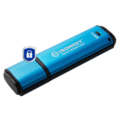 Kingston Technology IronKey 128GB USB-C Vault Privacy 50C AES-256 Encrypted, FIPS 197 - IKVP50C/128GB - eCommerce Business Prime