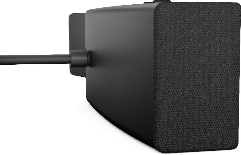 Black power adapter on a white background