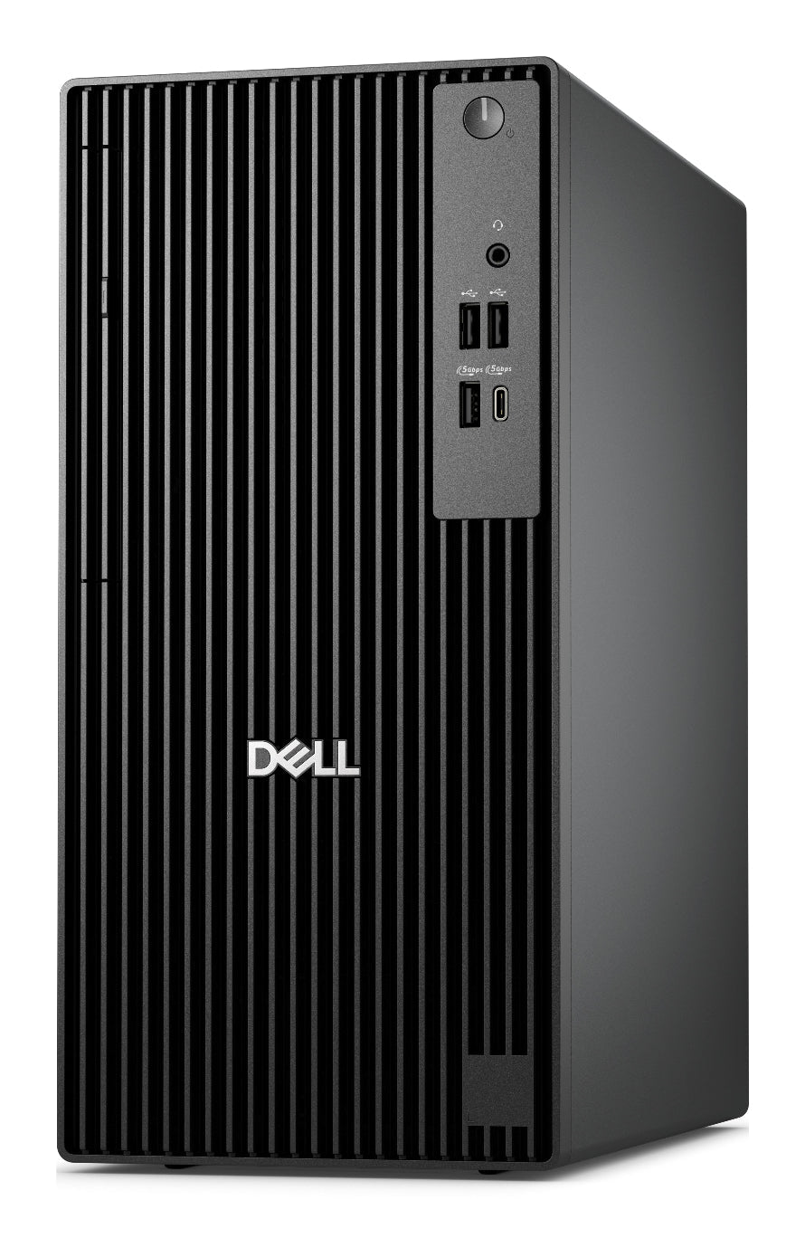 Dell computer tower on a white background
