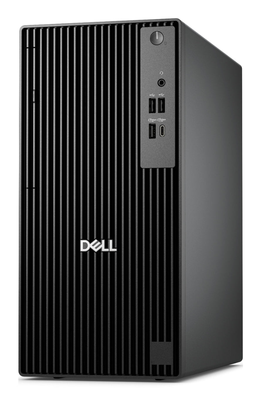 Dell computer tower on a white background