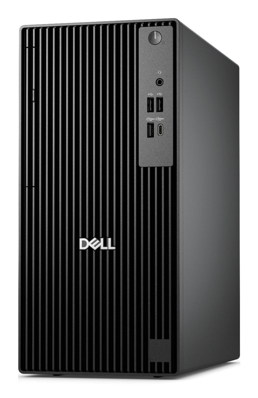 Dell computer tower on a white background