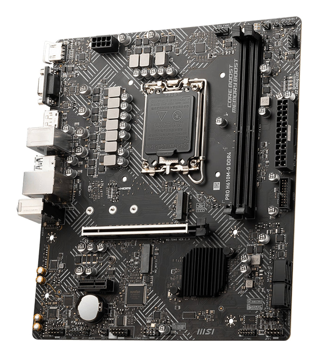 MSI PRO H610M-G DDR4 motherboard Intel H610 LGA 1700 micro ATX - eCommerce Business Prime