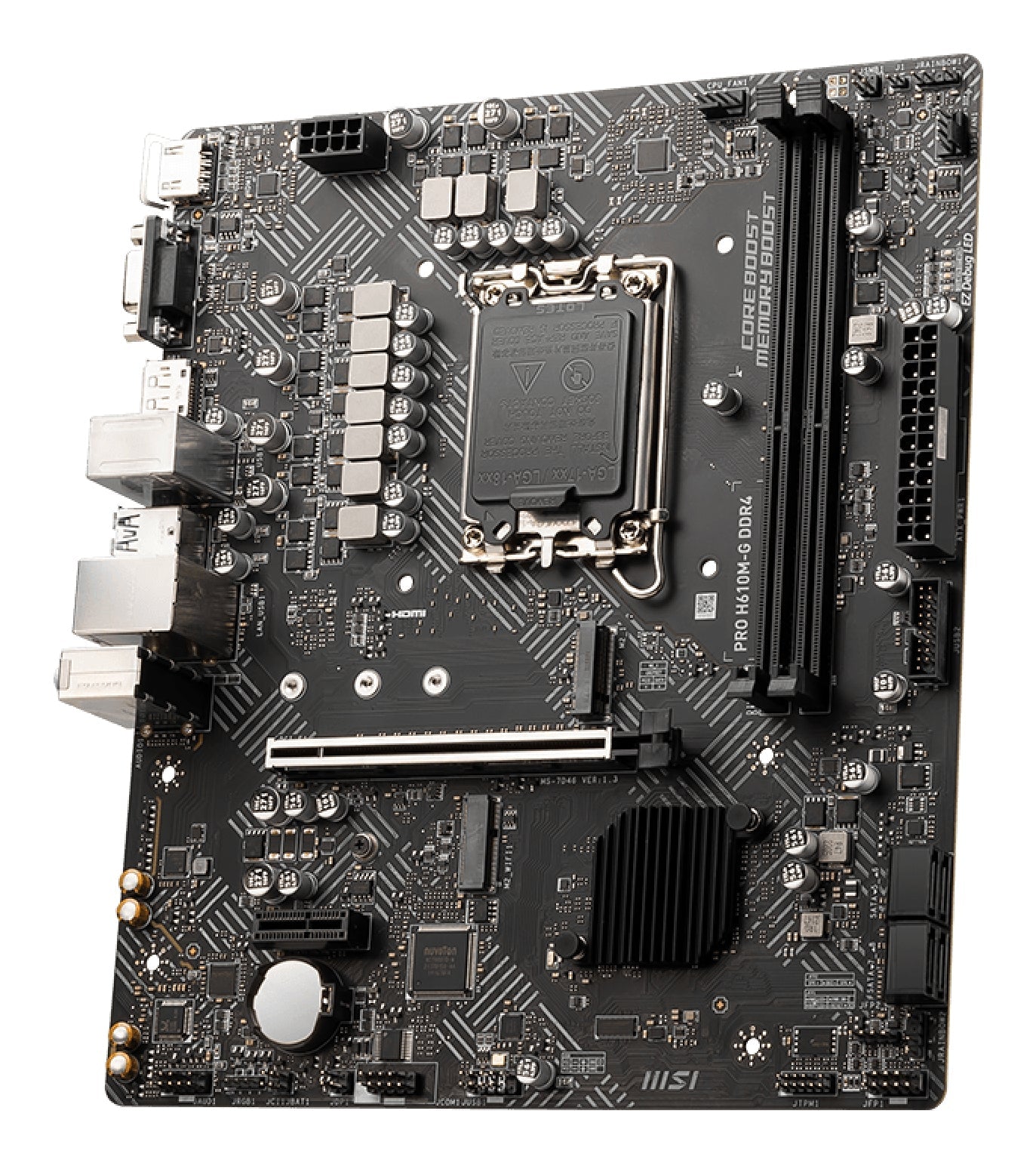 MSI PRO H610M-G DDR4 motherboard Intel H610 LGA 1700 micro ATX - eCommerce Business Prime