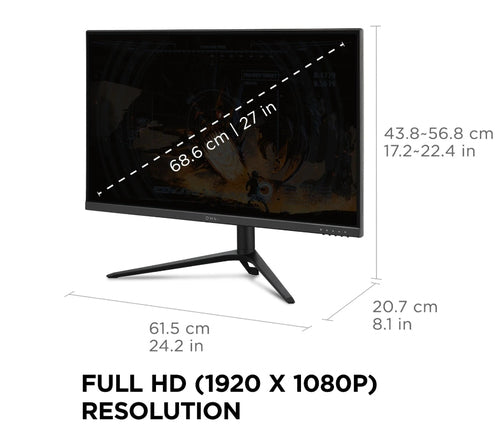 Viewsonic VX Series VX2728J computer monitor 68.6 cm (27") 1920 x 1080 pixels Full HD LED Black - VX2728J - eCommerce Business Prime