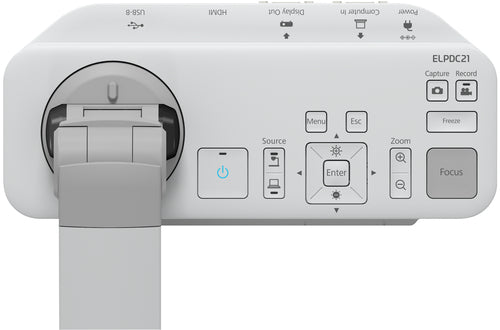 Epson DC-21 document camera White 25.4 / 2.7 mm (1 / 2.7") CMOS USB 2.0 - V12H758020 - eCommerce Business Prime