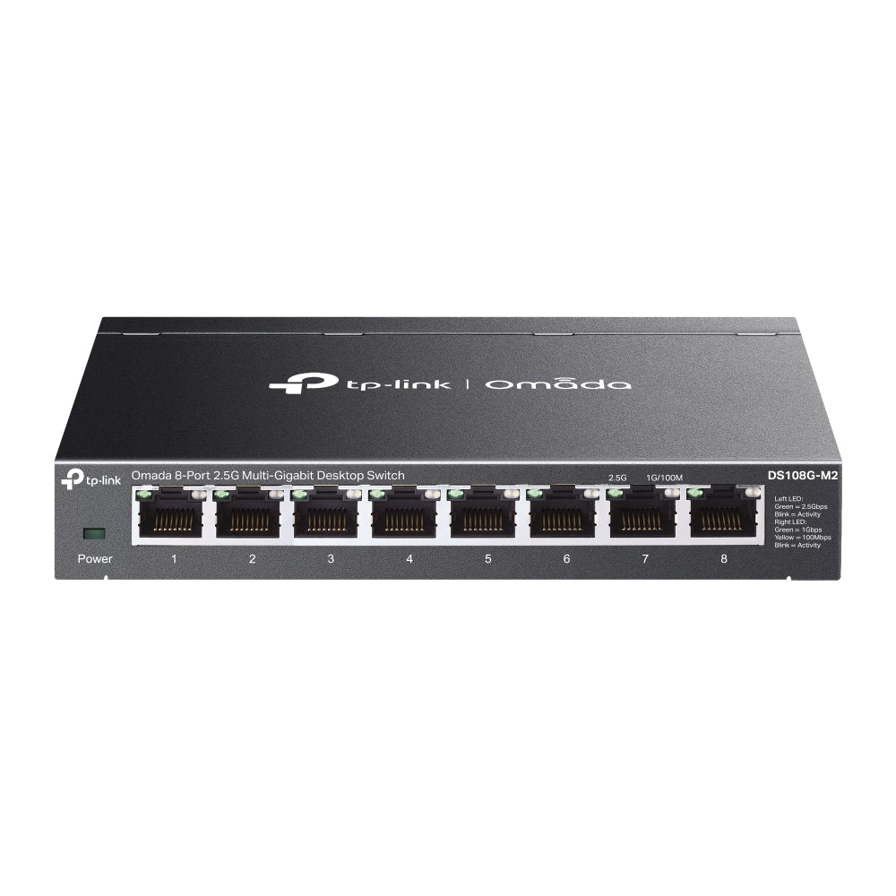 TP-Link Omada DS108G-M2 network switch Unmanaged 2.5G Ethernet (100/1000/2500) Black - DS108G-M2 - eCommerce Business Prime