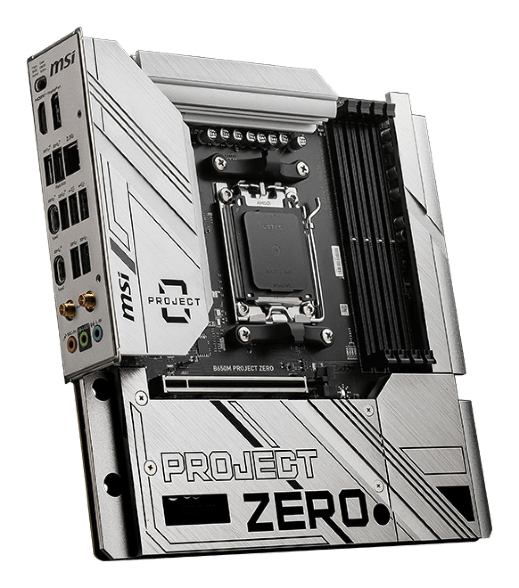 MSI B650M PROJECT ZERO motherboard AMD B650 Socket AM5 micro ATX - B650MPZERO - eCommerce Business Prime