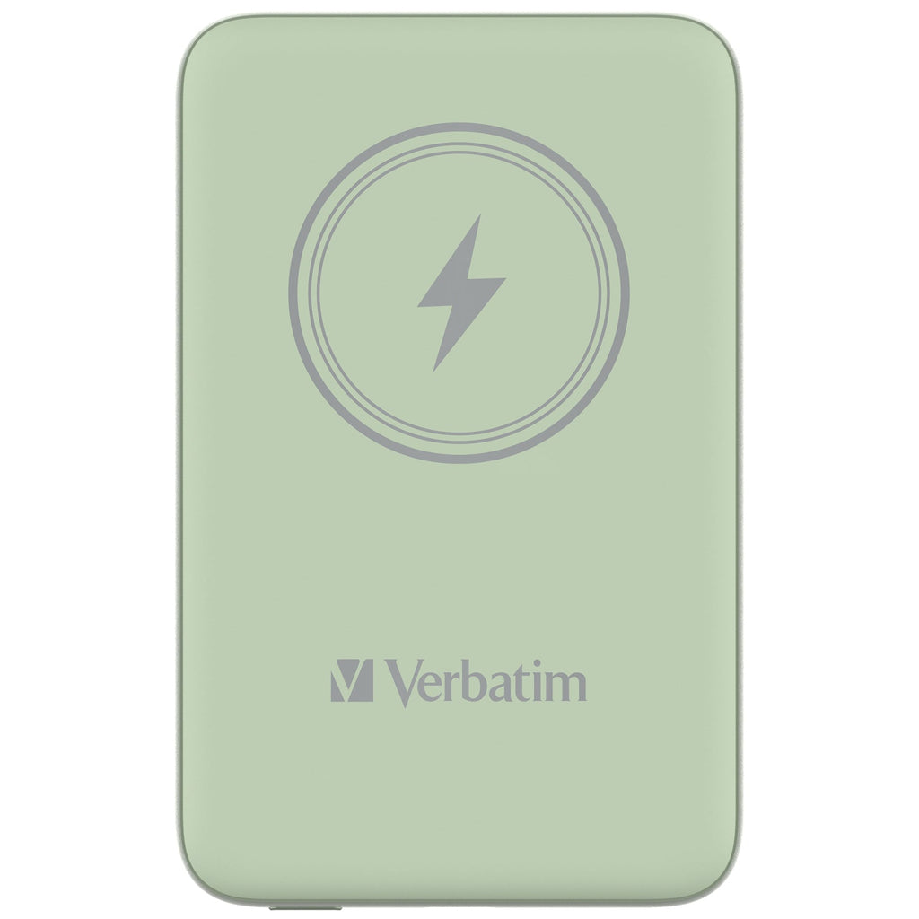 Verbatim Charge 'n' Go Magnetic Wireless Power Bank 10000mAh Green - 32246 - eCommerce Business Prime
