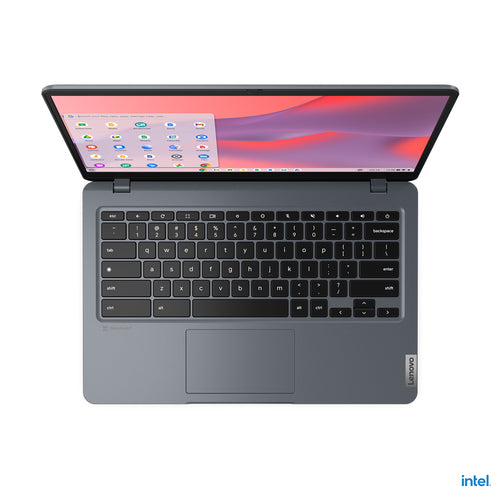 Lenovo 14e Chromebook 35.6 cm (14") HD Intel® N N100 4 GB LPDDR5-SDRAM 32 GB eMMC Wi-Fi 6E (802.11ax) ChromeOS Grey - 82W60000US - eCommerce Business Prime