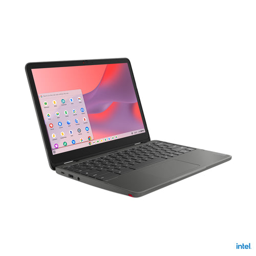 Lenovo 500e Yoga Chromebook 31 cm (12.2") Touchscreen WUXGA Intel® N N100 4 GB LPDDR5-SDRAM 32 GB eMMC Wi-Fi 6E (802.11ax) ChromeOS Grey - 82W40009US - eCommerce Business Prime