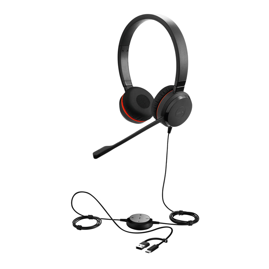 Jabra Evolve 20 SE MS Stereo USB-C/A, Leatherettes - 4999-823-389-01 - eCommerce Business Prime