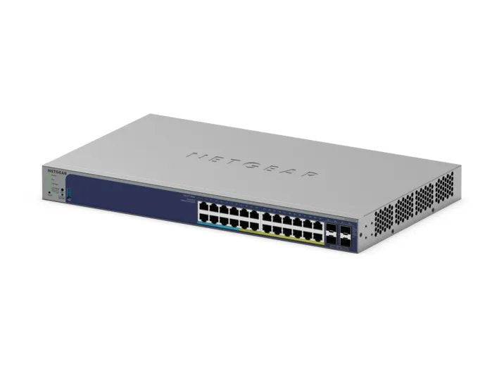 NETGEAR GS728TXUP Managed Gigabit Ethernet (10/100/1000) Power over Ethernet (PoE) - GS728TXUP-300NAS - eCommerce Business Prime