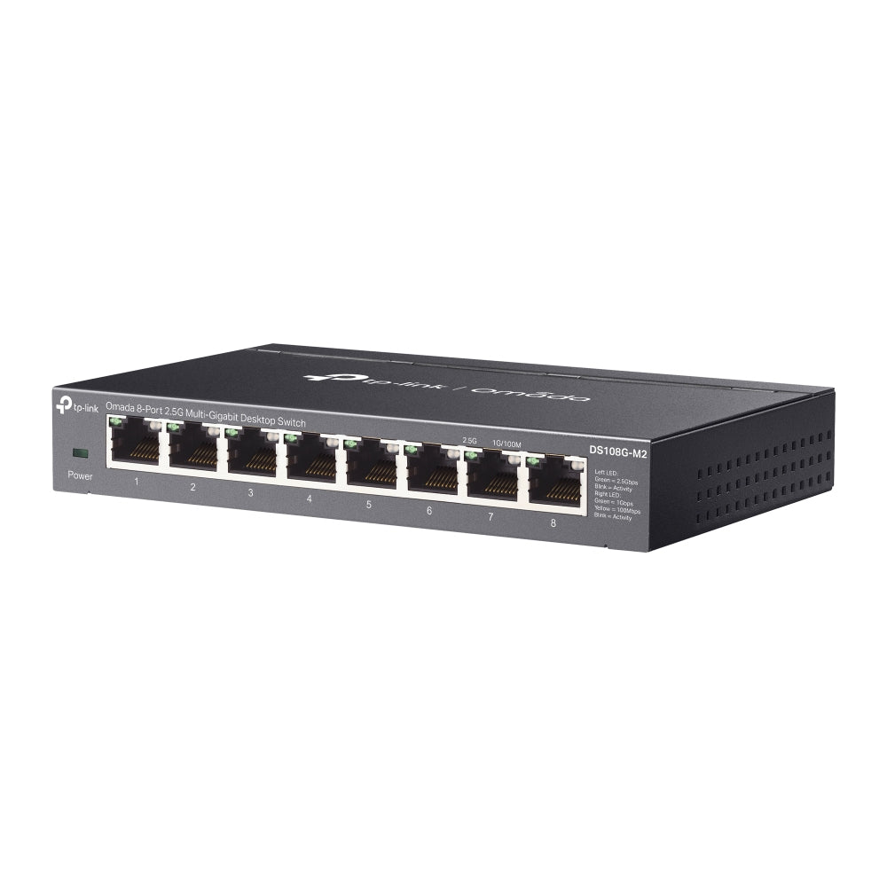TP-Link Omada DS108G-M2 network switch Unmanaged 2.5G Ethernet (100/1000/2500) Black - DS108G-M2 - eCommerce Business Prime