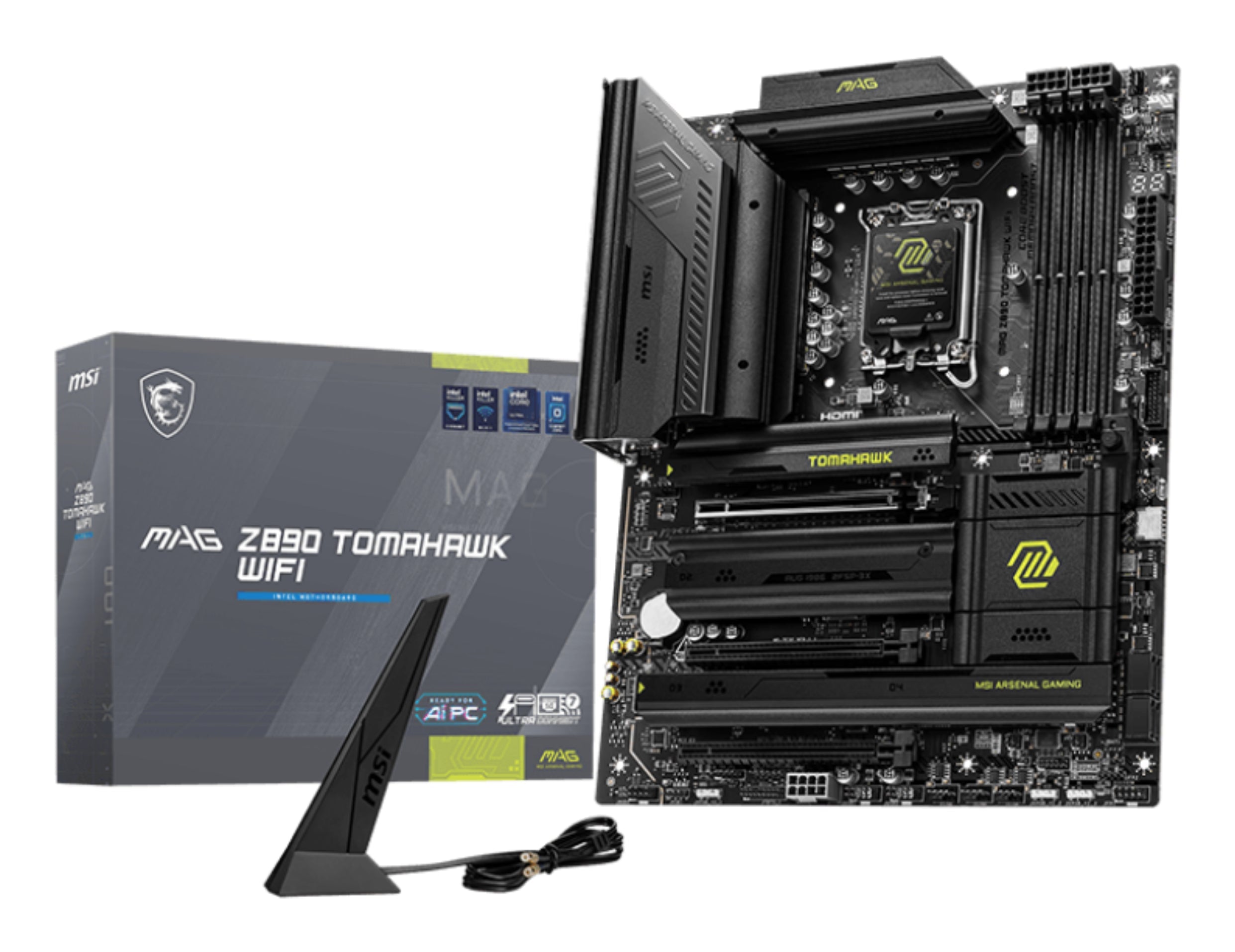 MSI MAG Z890 TOMAHAWK WIFI motherboard Intel Z890 LGA 1851 (Socket V1) ATX - Z890TOMAHAWKWIFI - eCommerce Business Prime