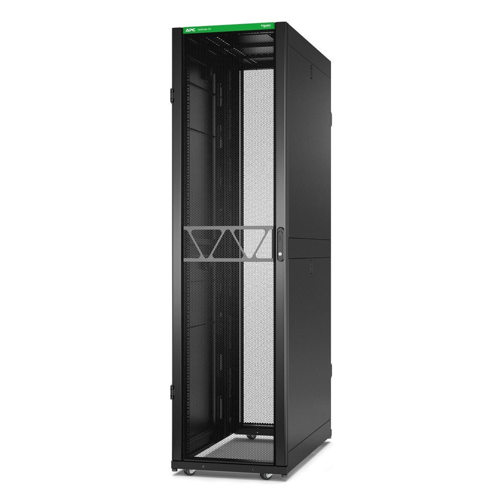 APC NetShelter SX Server Rack Gen 2, 48U, 2258H x 600W x 1200D mm, with Sides, Black - AR3307B2