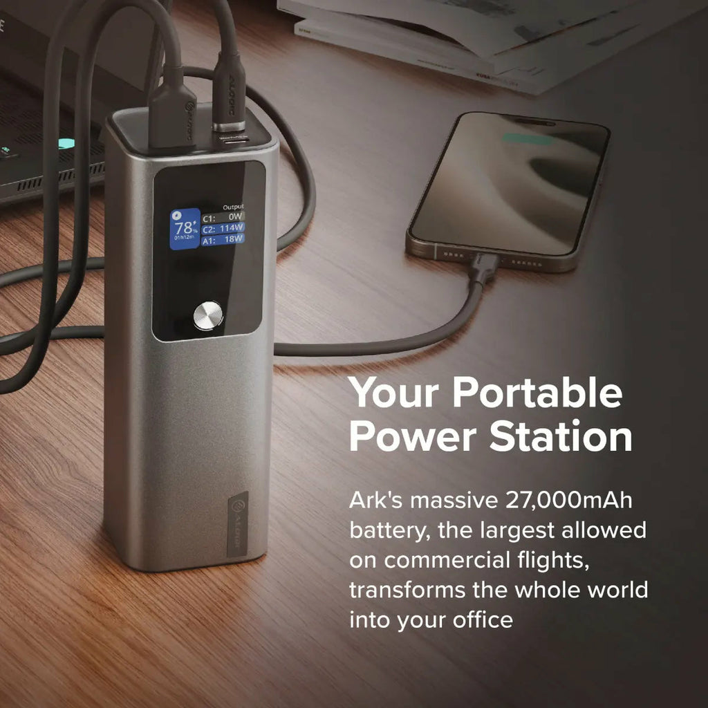 ALOGIC Ark 27000mAh Power Bank with 140W USB-C Charging - A27KPB140W - eCommerce Business Prime