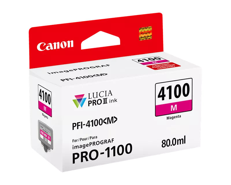 Canon LUCIA PRO II PFI-4100 Magenta Ink Tank - 6779C002 - eCommerce Business Prime