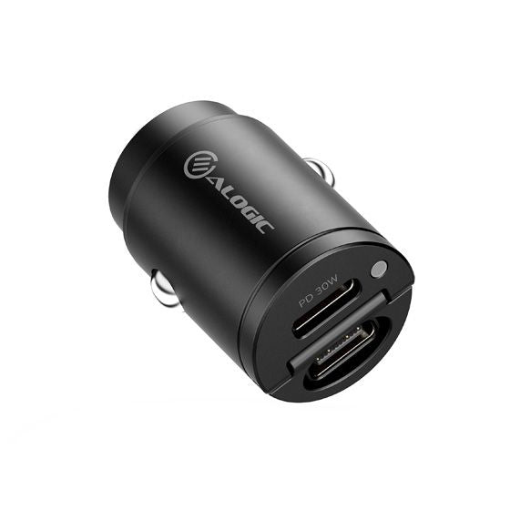 ALOGIC Rapid Power 30W Mini Car Charger 2xUSB-C - CRCC30 - eCommerce Business Prime