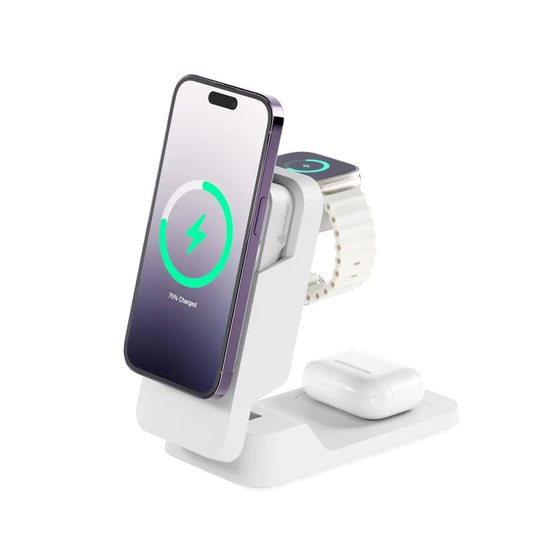 ALOGIC MFPB5KM mobile device charger Headset, Smartphone, Smartwatch White USB Wireless charging Fast charging Indoor - MFPB5KM - eCommerce Business Prime