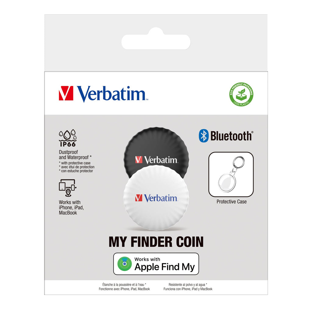 Verbatim My Finder Coin Bluetooth Tracker - 2 Pack - 32134 - eCommerce Business Prime