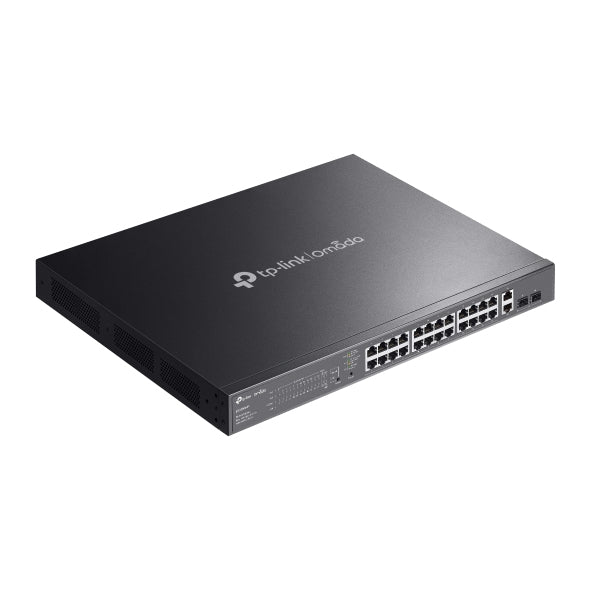 TP-Link Omada ES228GMP network switch Managed L2 Gigabit Ethernet (10/100/1000) Power over Ethernet (PoE) Black - ES228GMP - eCommerce Business Prime