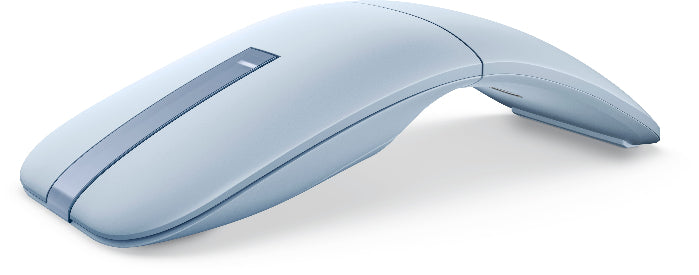 Blue computer mouse on a white background