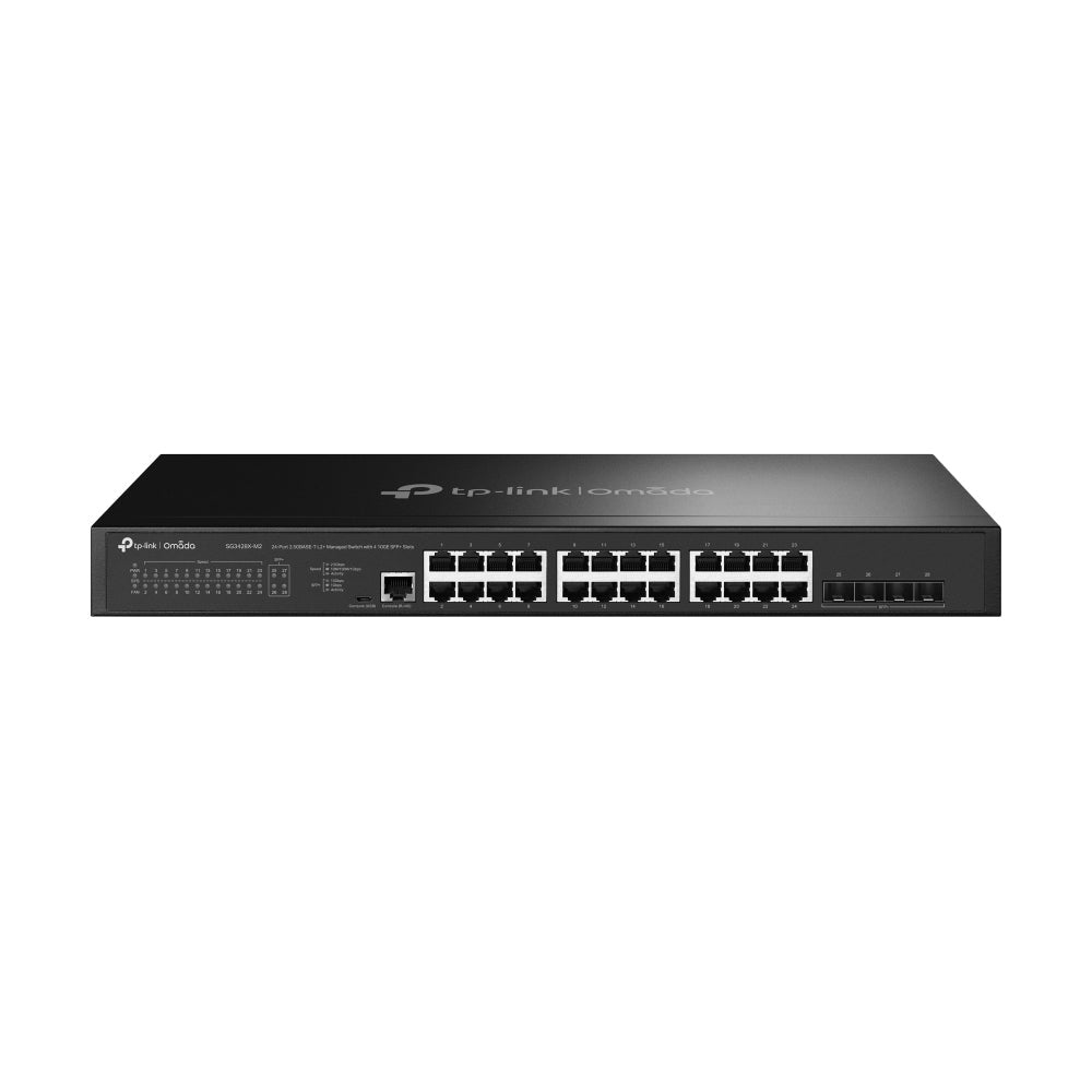 TP-Link Omada 24-Port 2.5GBASE-T L2+ Managed Switch with 4 10GE SFP+ Slots - SG3428X-M2 - eCommerce Business Prime
