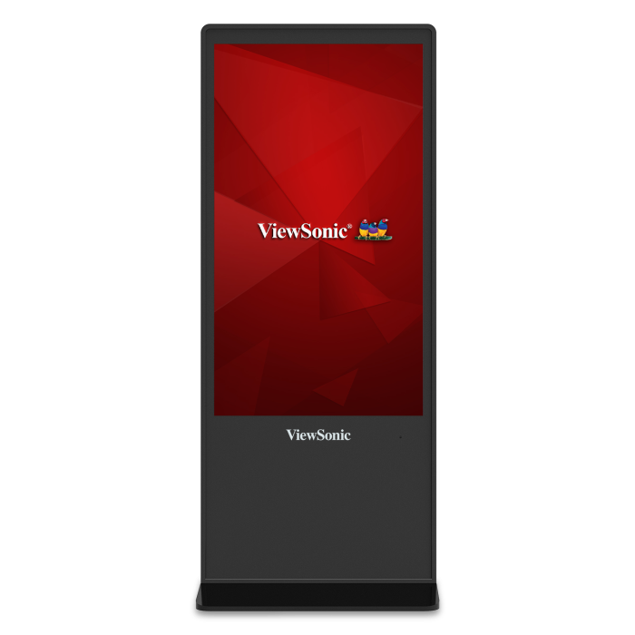 55" Free-standing Interactive Digital ePoster, 3840x2160 Resolution, 450 cd/m2 Brightness, 16/7 operation rating, USB Media Playback, Optional Cloud-based CMS, USB 2.0 x 3, HDMI 2.0 x 3, DP x 1, VGA x 1, Black