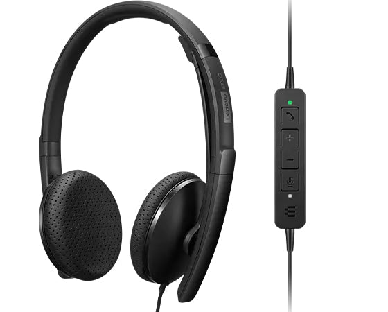 Lenovo 4XD1M39028 headphones/headset Wired Head-band USB Type-C Black - 4XD1M39028 - eCommerce Business Prime