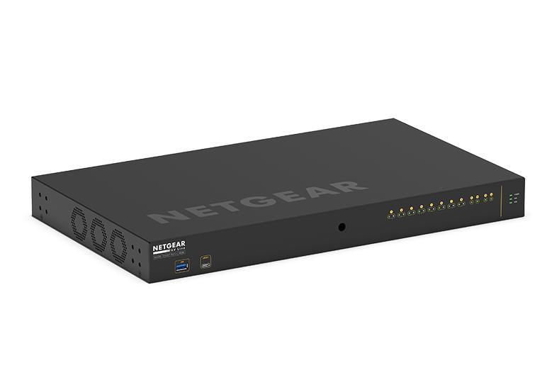 NETGEAR AV LINE M4250-10G2XF-POE++ 8X1G UTRA90 Managed L2/L3 Gigabit Ethernet (10/100/1000) Power over Ethernet (PoE) 1U Black - GSM4212UX-100NAS - eCommerce Business Prime