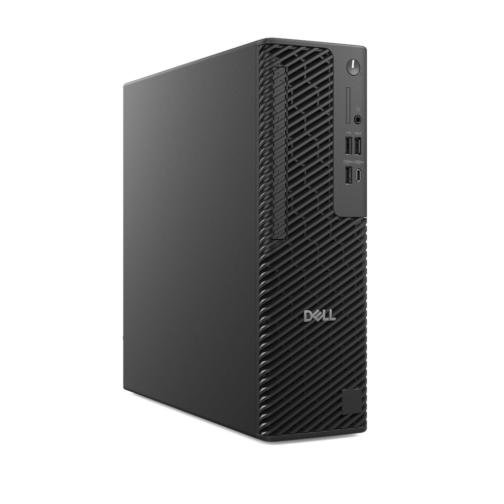 Dell computer tower on a white background