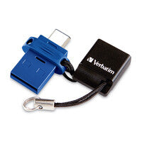 Verbatim 71275 USB flash drive 128 GB USB Type-C 3.2 Gen 1 (3.1 Gen 1) Blue - 71275 - eCommerce Business Prime